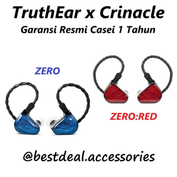 Jual TruthEar x Crinacle Zero Dual Dynamic Driver In Ear Monitor Earphone - ZERO BIRU Berkualitas