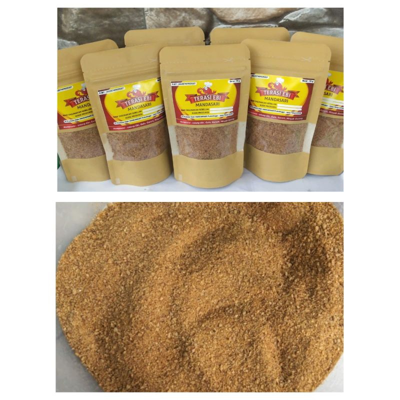 

terasi bubuk ebi mandasari 70 gram sudah matang