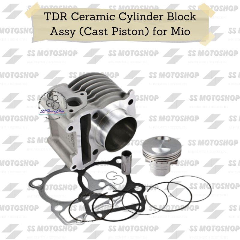 BORING BLOCK SEHER PISTON MIO 58,5MM CERAMIC TDR RACING