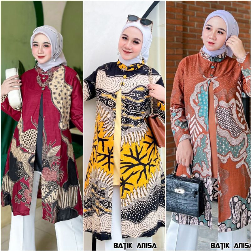 Tunik Batik Wanita (Ada ld 120) Atasan Batik Wanita