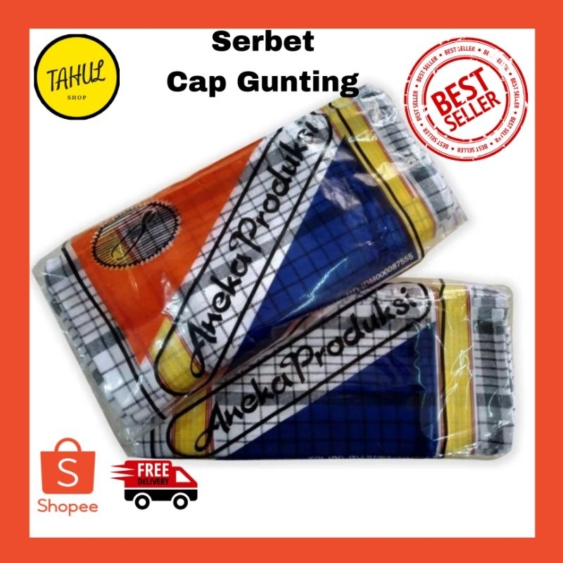 1 PCS  Kain Lap / serbet cap Gunting / Lap piring / Serbet gunting