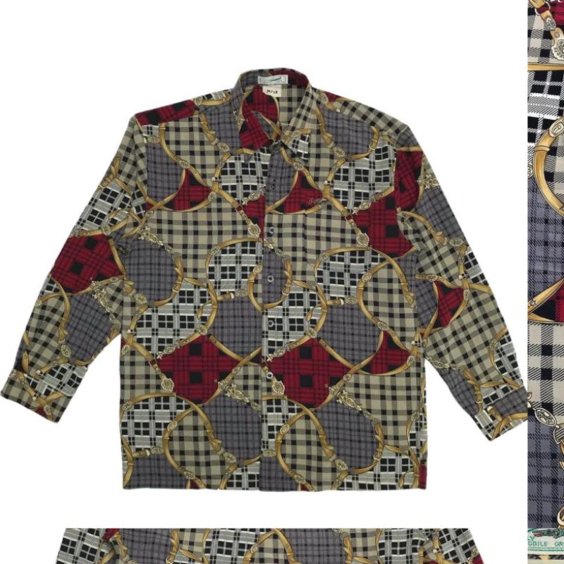 kemeja vintage pria crocodile