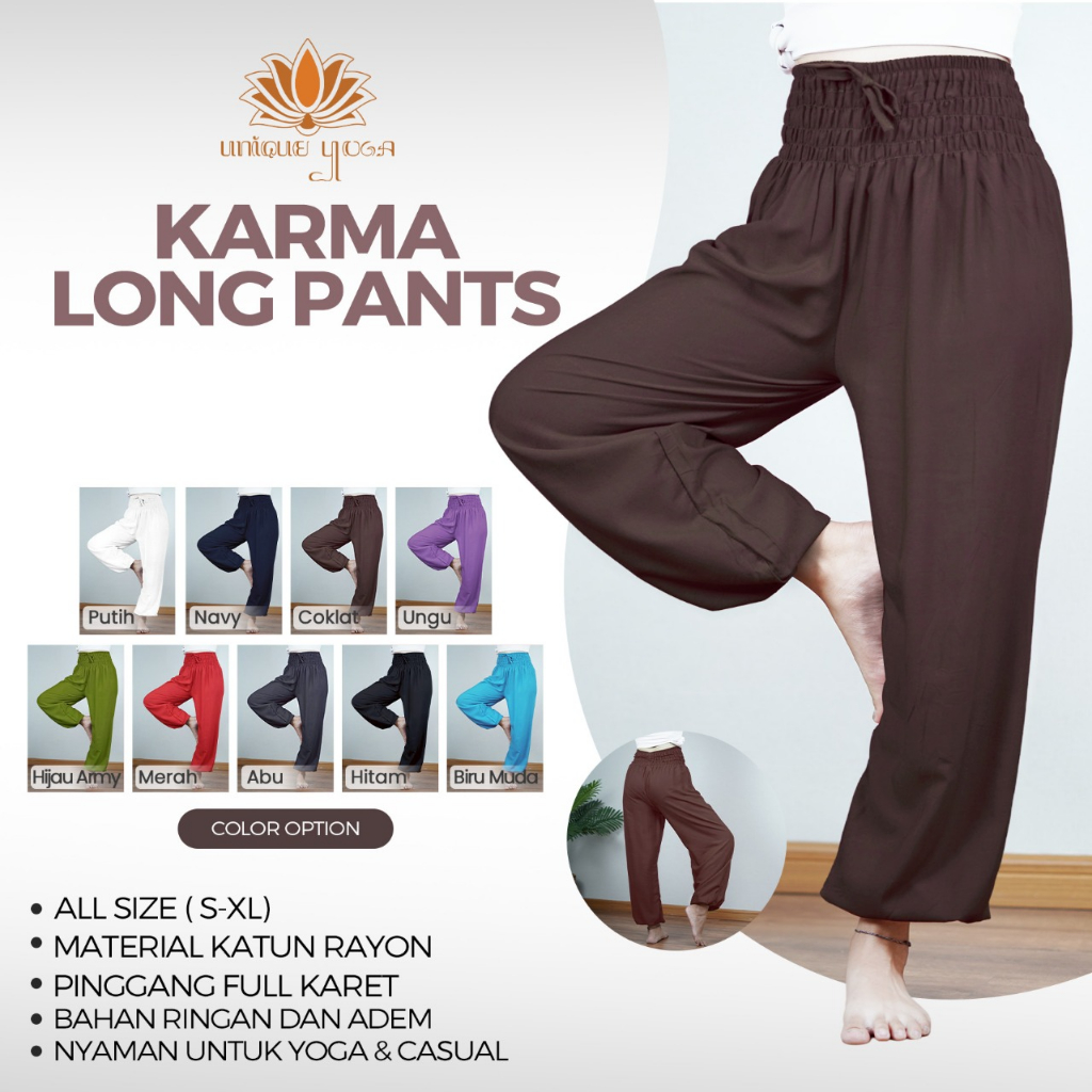 Celana Yoga Karma Long / Karma Long Pant Murah / Harem Pants Yoga / Celana Yoga Wanita / Celana Yoga