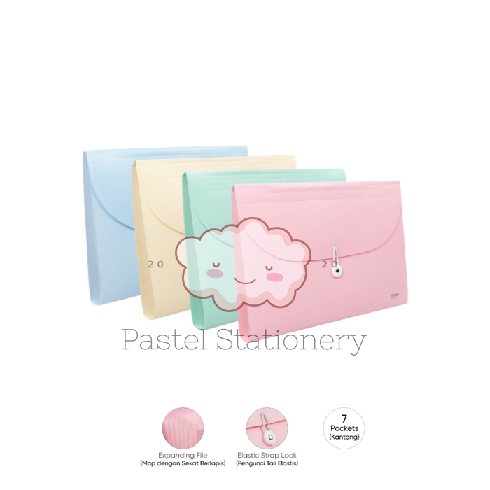 

Map Ekspanding Harmonika Joyko EF-8F4 - Expanding File Pastel Color 7 Pocket