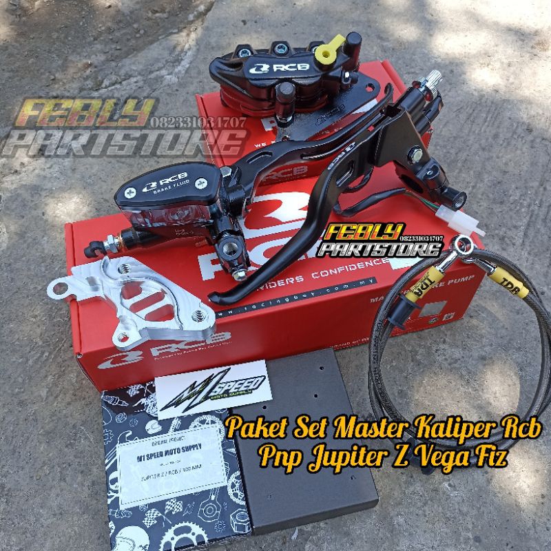 PAKET SET MASTER KALAIPER RCB JUPITER Z VEGA R FIZ R MASTER KALIPER RCB ORIGINAL MASTER RCB OVAL 14M