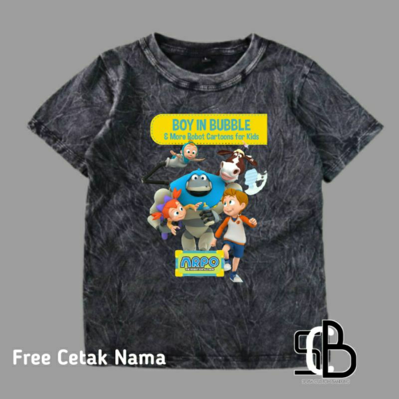 Robot Arpo Kaos Anak Robot Arpo Washed
