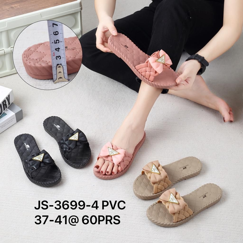 C Sandal Wanita Teplek Pita Jelly Import 3699-4