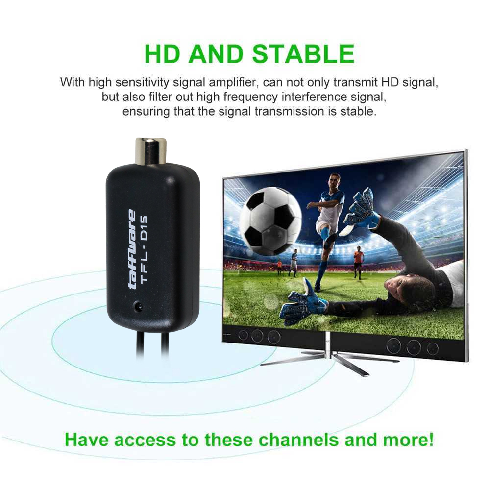 BestPromo Cuci Gudang Taffware Penguat Sinyal Antena Tv Sinyal Booster Dvb T2 D15