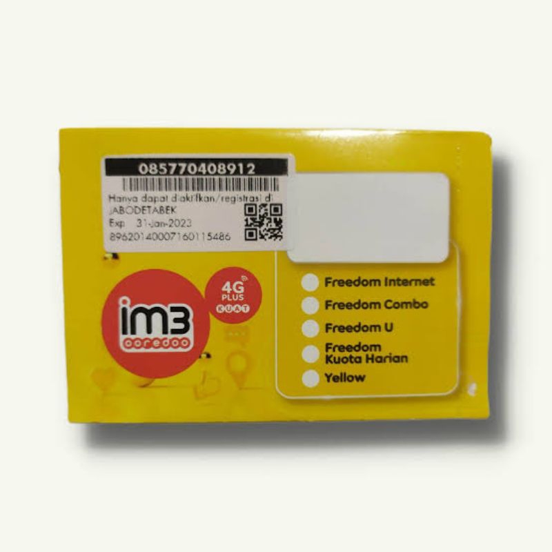 indosat 0 K Fresh OTP