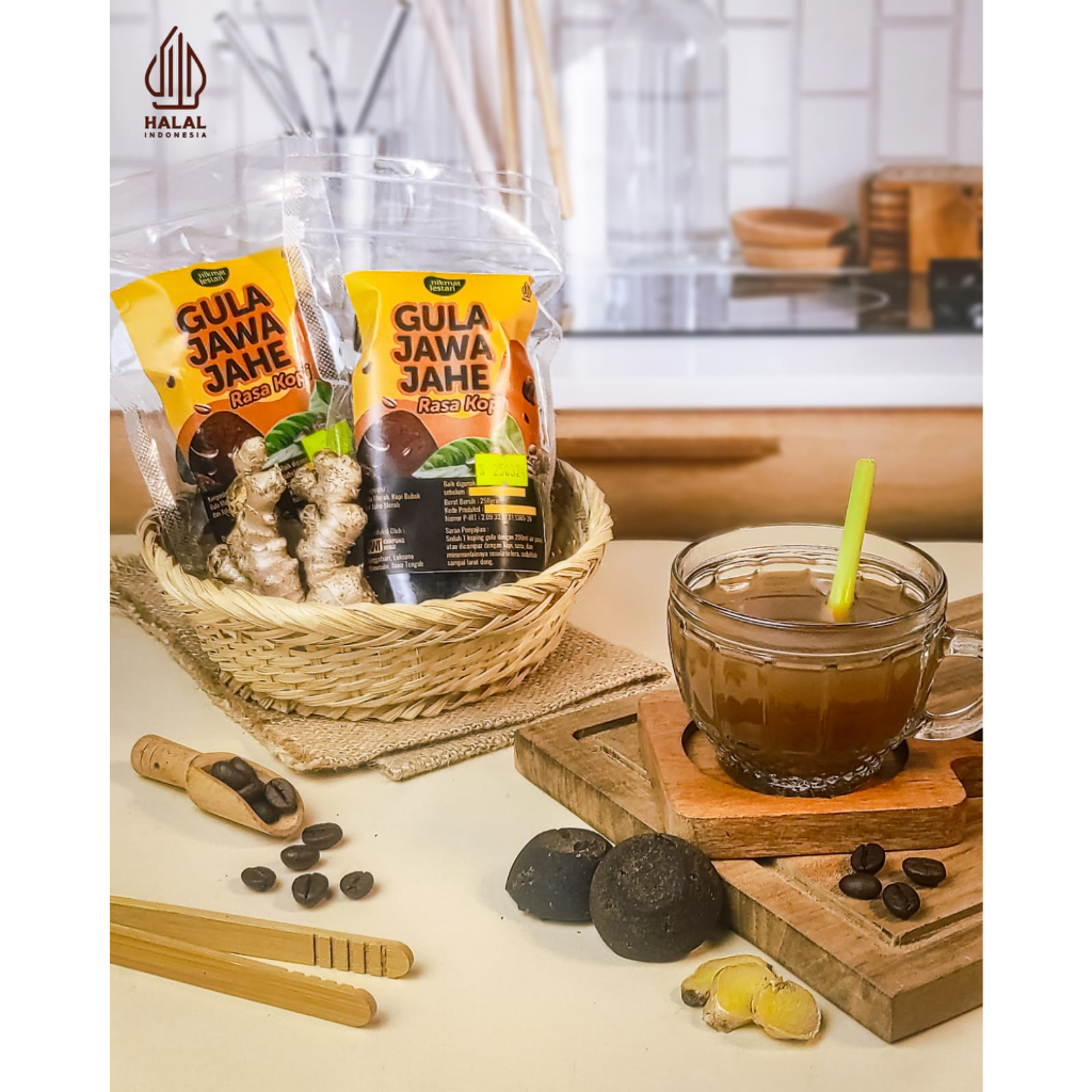 

GULA JAWA JAHE UMKM NIKMAT LESTARI ASLI JONGGOLSARI 250gr minuman herbal rasa kopi