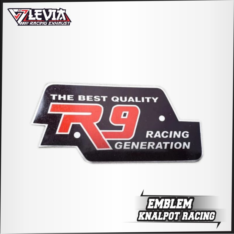 EMBLEM KNALPOT RACING MERK R9