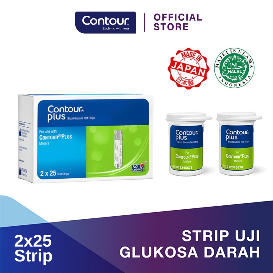 BAYER Contour Plus Strip Gula Darah / Glucose Strip @50