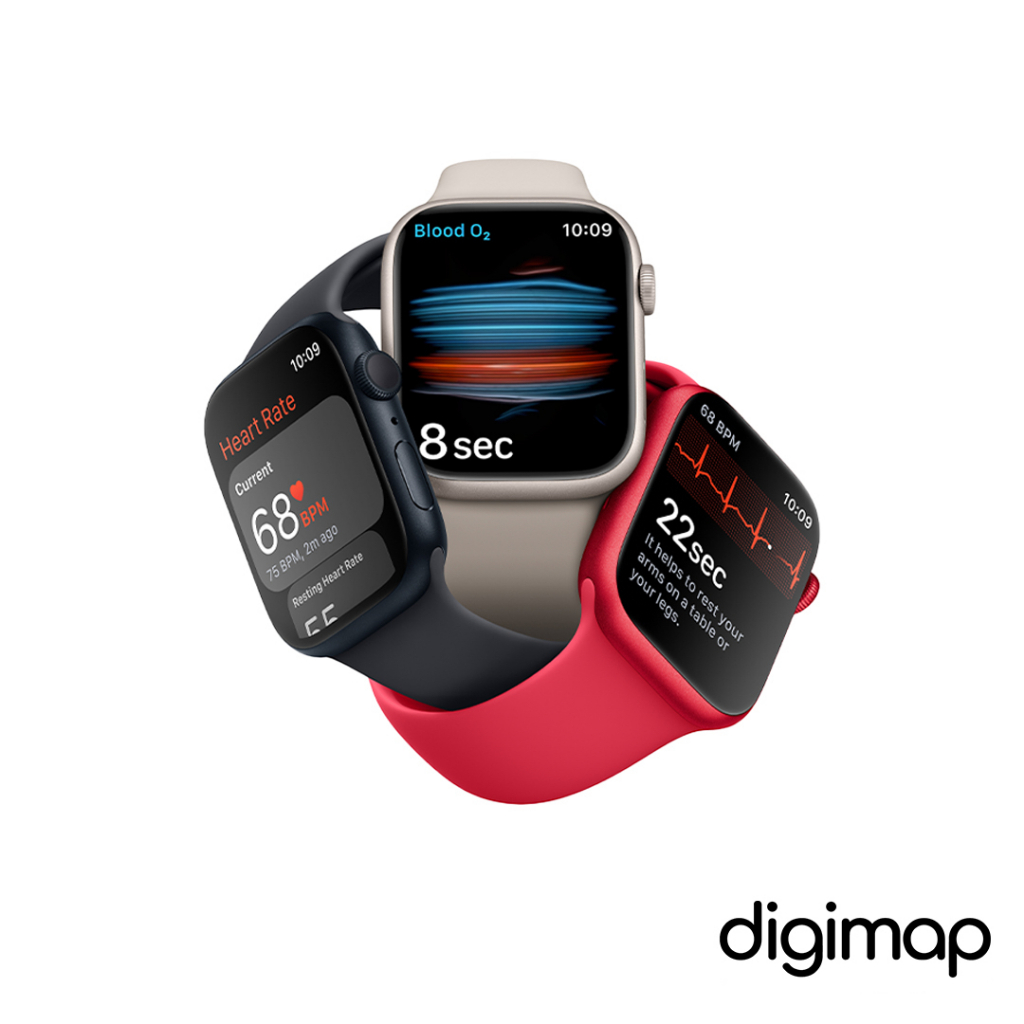 Apple Watch S8 41mm GPS, Red, Alumunium Case with Red Sport Band