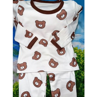 PUNCAK 12.12 Rose - (0bln-4thn) Piyama Anak Lengan Panjang / Setelan Baju Tidur Anak Import / Piyama Anak Karakter Bahan Katun - PY70