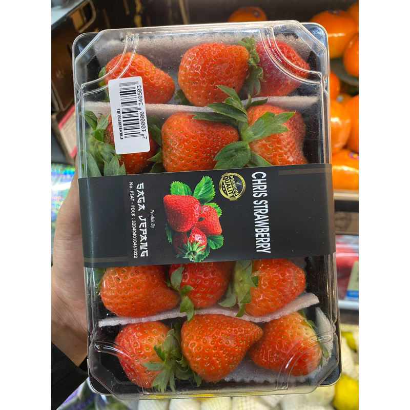 

Strawberry Deluxe premium Fresh | Buah Strawberry Lokal Super | Pack