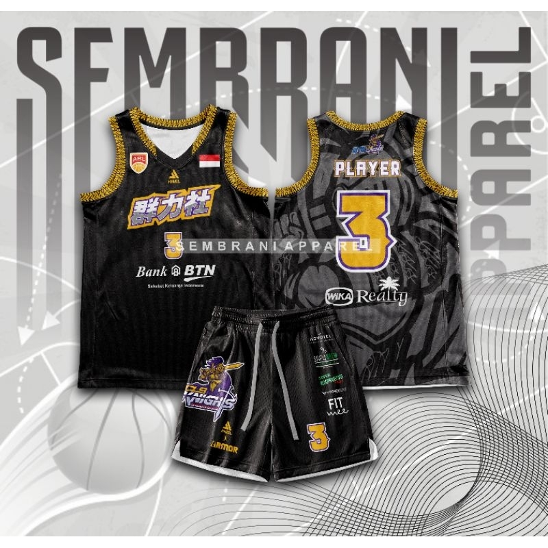 JERSEY BASKET IBL ABL CLS KNIGHTS (BISA GANTI NAMA DAN NOMOR)