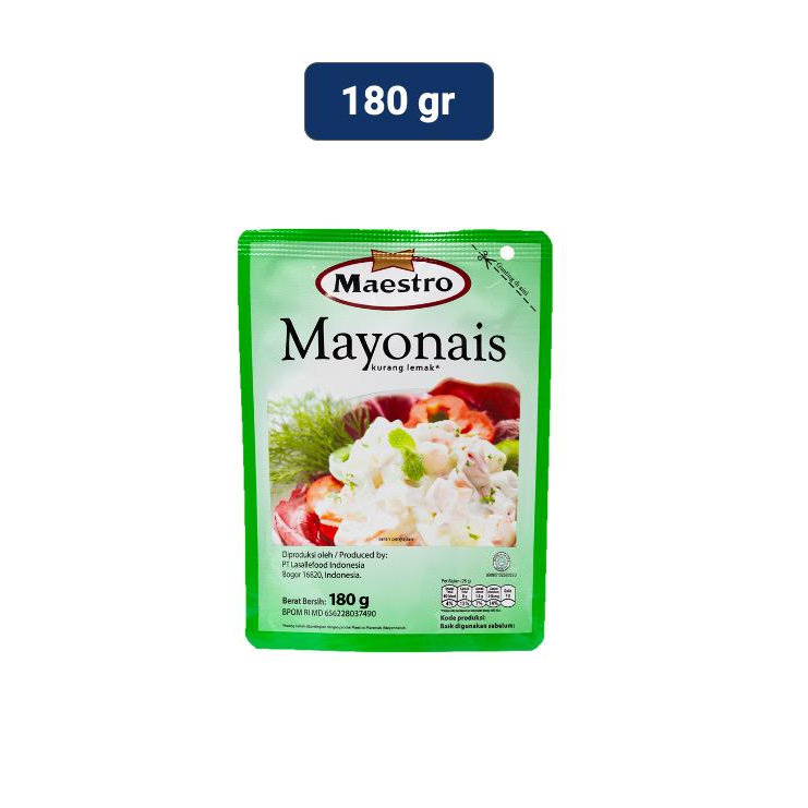 

MAESTRO LIGHT MAYONAISE POUCH 180 GR