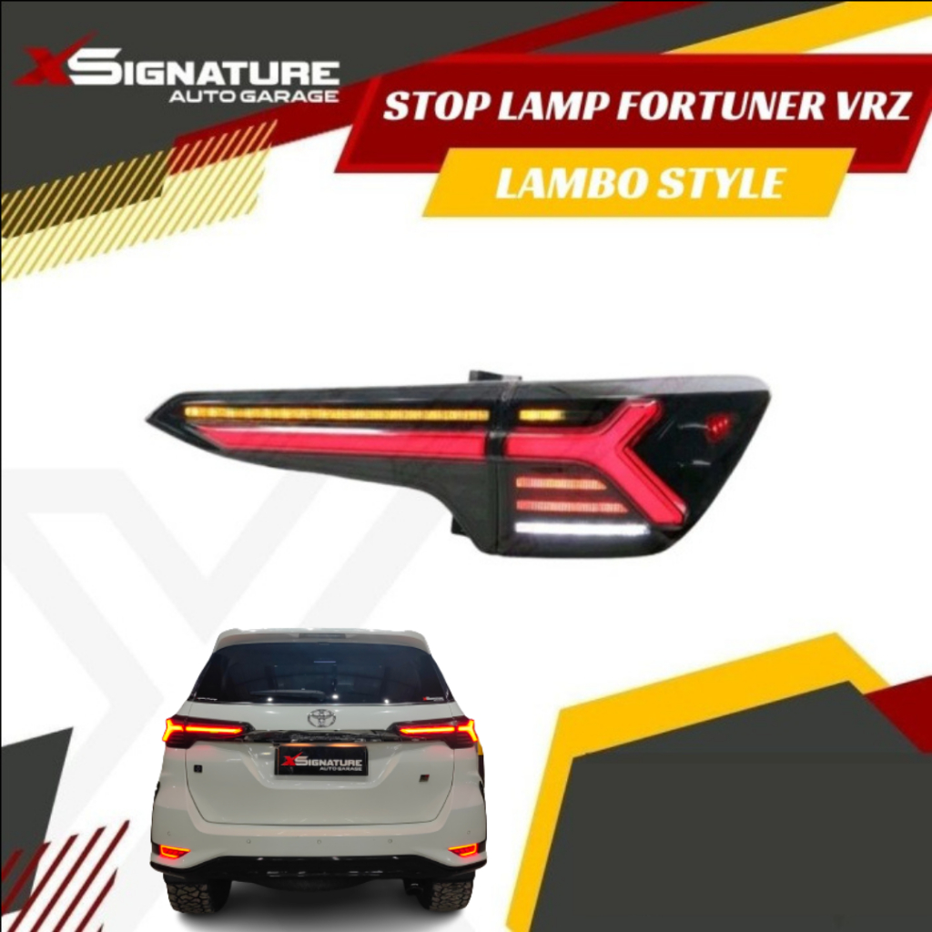 STOPLAMP FORTUNER VRZ-SRZ LAMBO STYLE FUSION CLEAR
