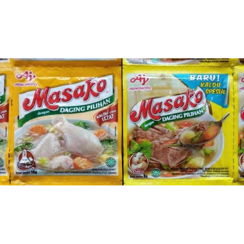 

Masako 3 renteng ( 2 rtg sapi dan 1 rtg ayam )