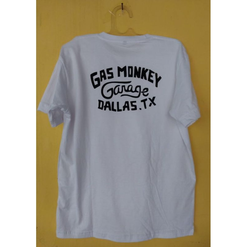 T-SHIRT KAOS GAS MONKEY GARAGE DALLAS T.X