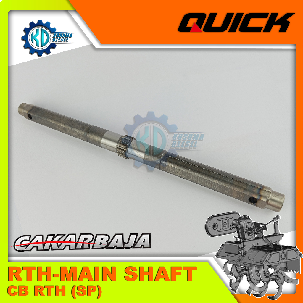 RTH-MAIN SHAFT, CB RTH (SP) - AS RTH CAKAR BAJA - SPAREPART CAKAR BAJA QUICK ORIGINAL TERLENGKAP TER