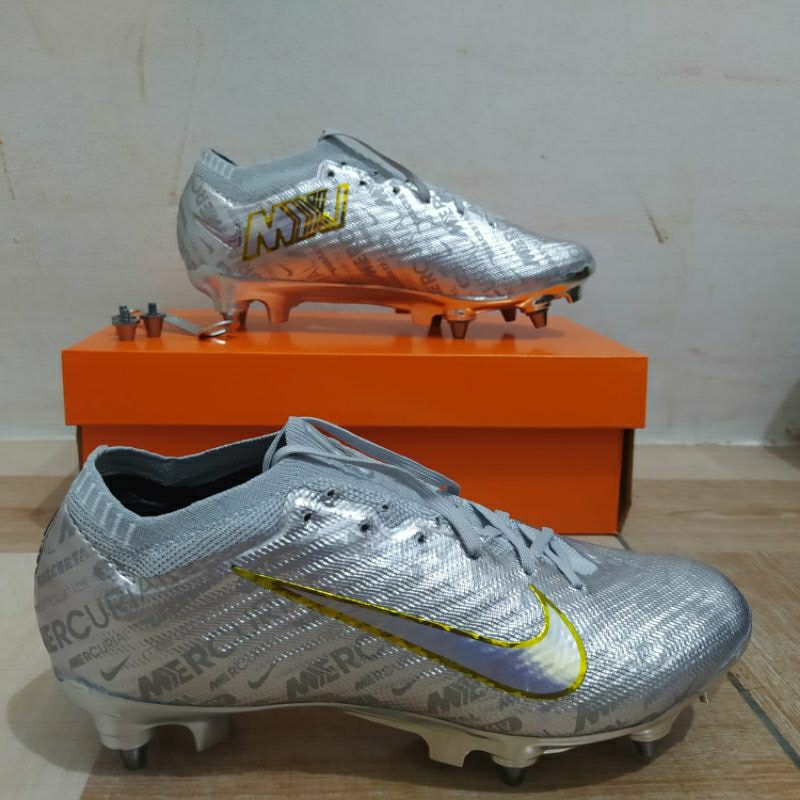 Sepatu Bola Nike Mercurial Vapor15 Elite Silver Anticlog Fg Soccer