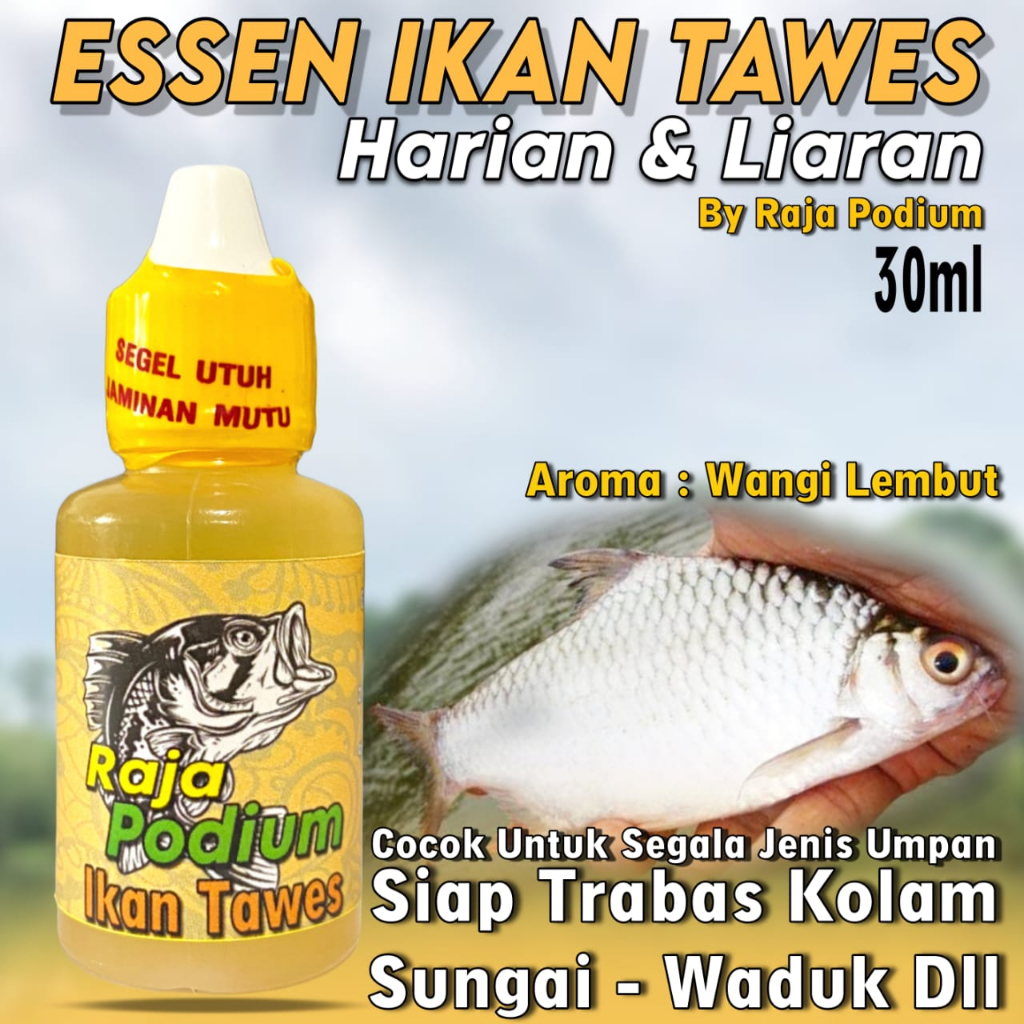 Essen Super Premium Ikan Tawes Kolam Harian Dan Liaran, Essen Ikan Tawes Sungai, Essen Khusus Ikan T