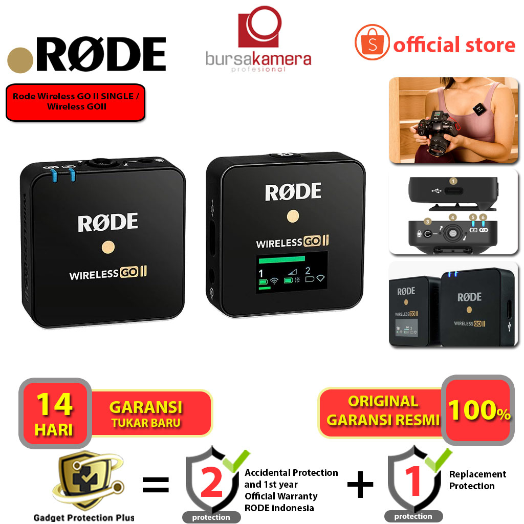 Microphone Rode Wireless GO II SINGLE / Wireless GO II