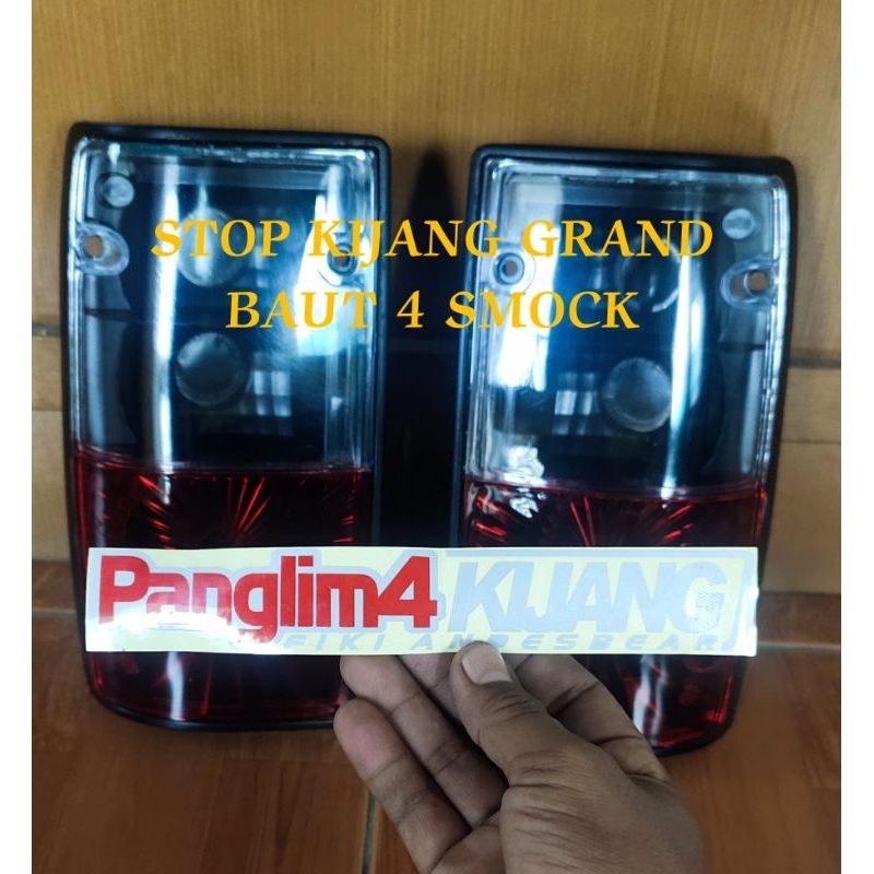 LAMPU STOP KIJANG GRAND DAN KIJANG SUPER SMOCK CRISTAL KACA PUTIH MERAH