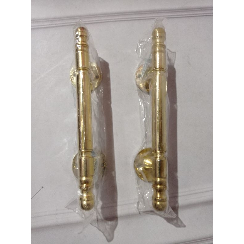 Tarikan handel handle pegangan lemari laci 10 cm gold kuning emas