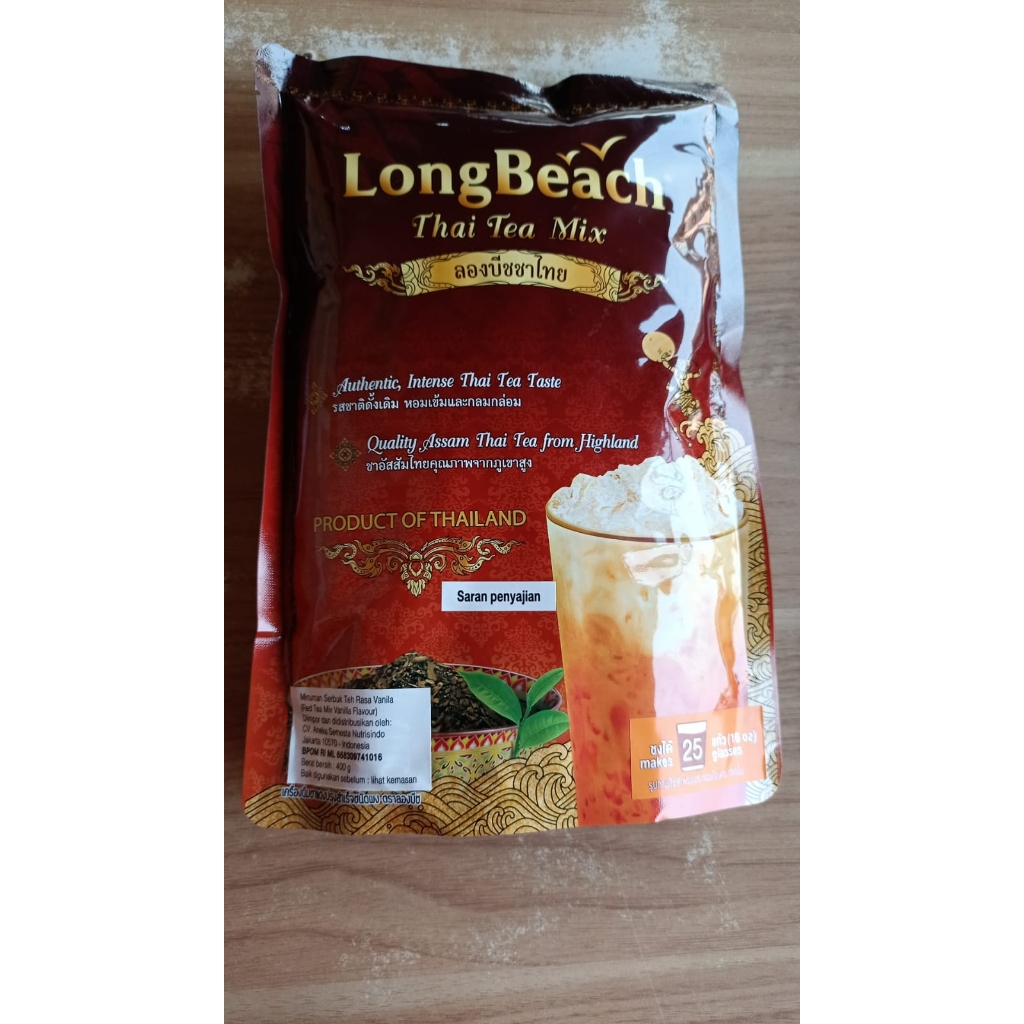 

LongBeach Thai Tea Mix-Thai Tea Powder, Thai Tea Concentrate 400g. RED