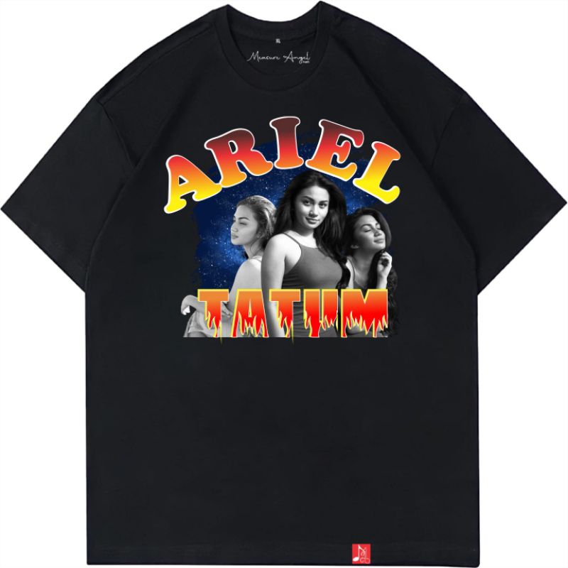 T-SHIRT ARIEL TATUM RAP TEE KAOS ANAK DAN DEWASA KAOS OVERSIZE VINTAGE BAJU BOOTLEG HITAM PUTIH FONT