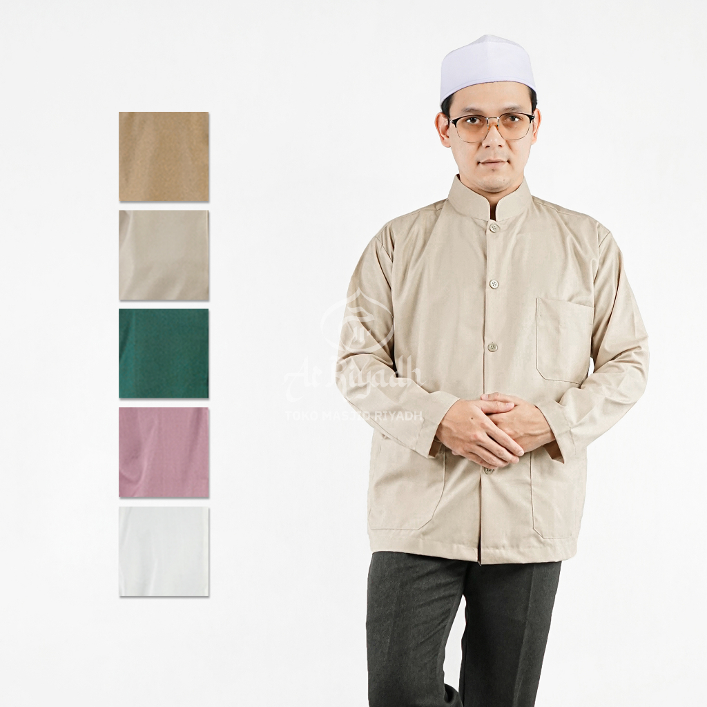 Baju Koko ZAWEEYA Executive Toyobo Polos Warna