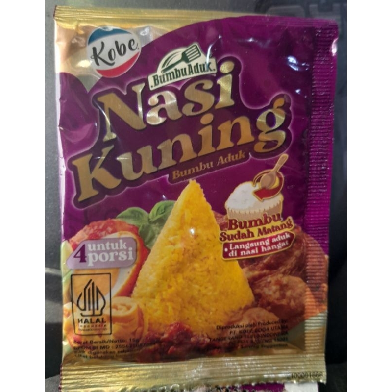 

Bumbu Aduk Nasi Kuning by Kobe kemasan 15gr