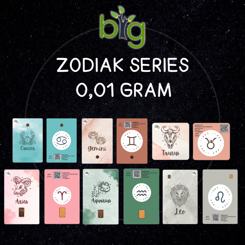 Logam Mulia/BIG GOLD 0.01 gram edisi Zodiak