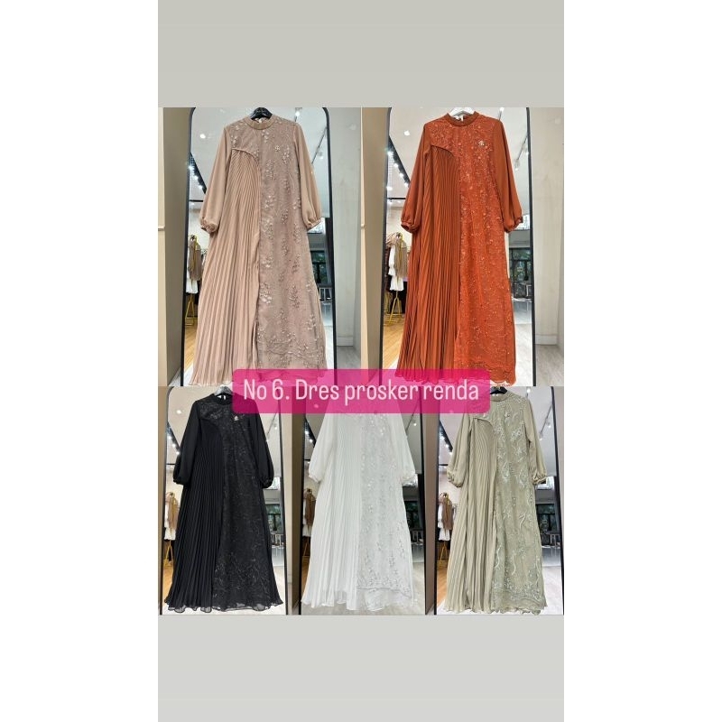 (BISA COD) 100% ORI GAMIS PLISKET BROKAT BY SHELLASAUKIA