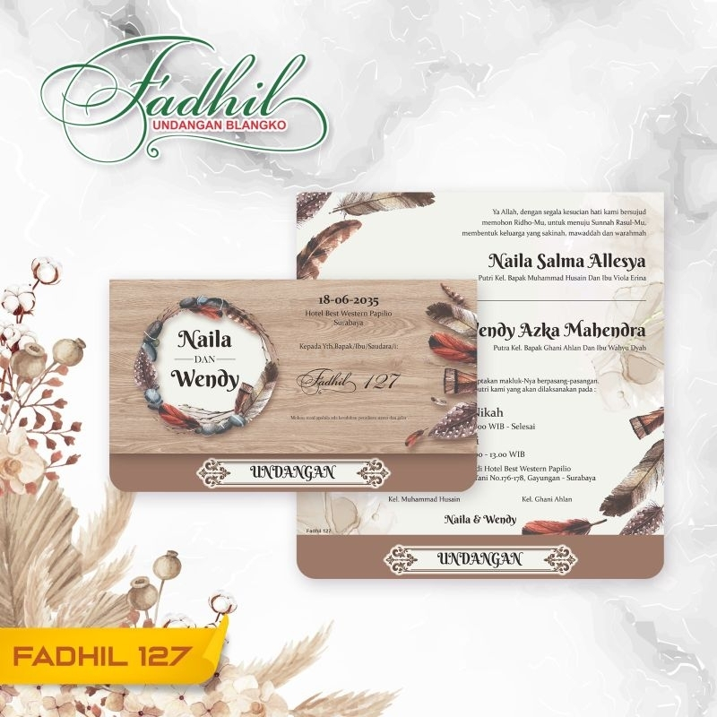 Blanko Undangan Kosongan FADHIL 127