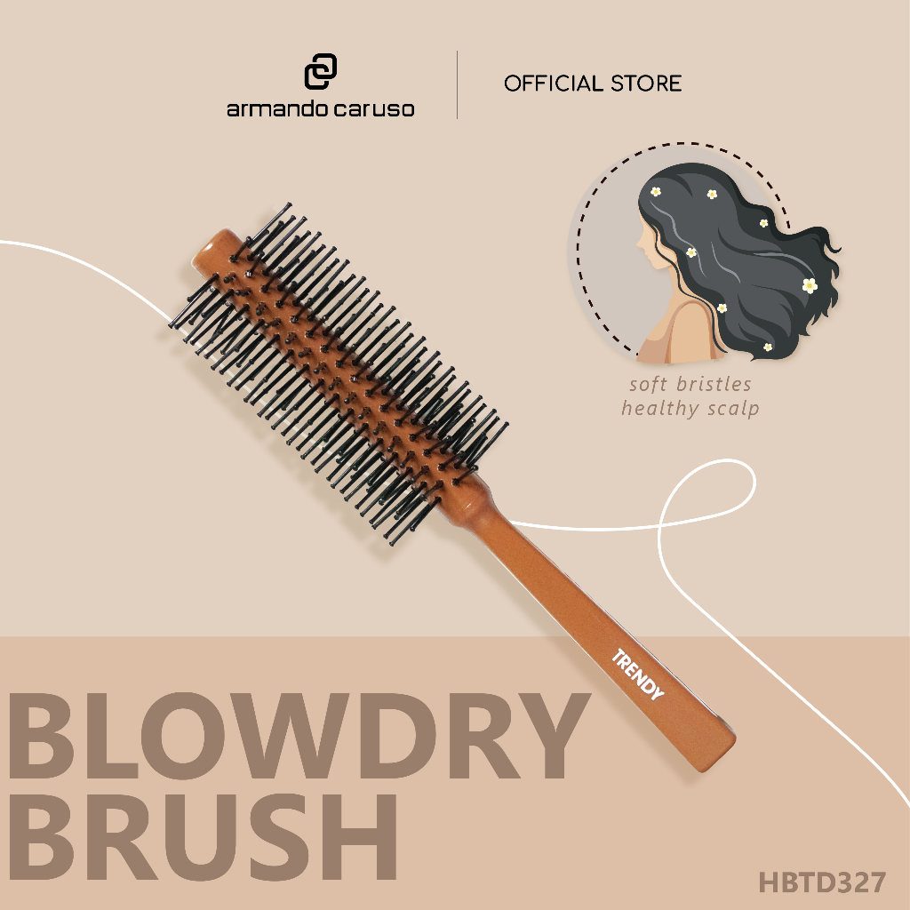 Trendy Rolling Hair Brush Blow Style