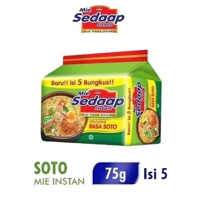 

MIE SEDAAP SOTO 5X75 GR