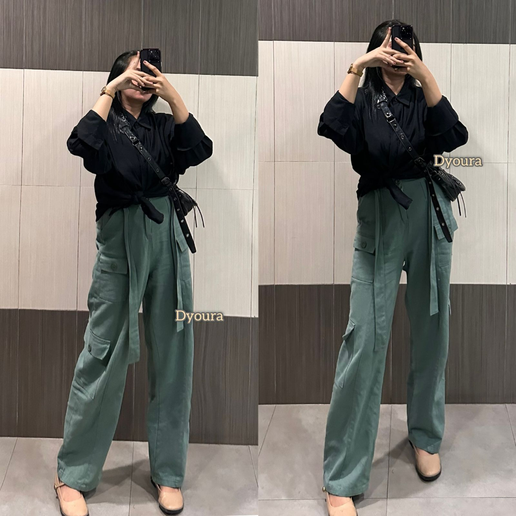 Celana cargo wanita/ cargo import / celana cargo pants import