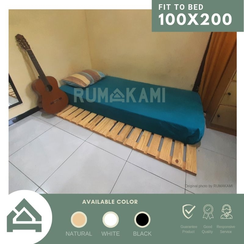 Palet Kayu Alas Tempat Tidur - Tatakan Dipan Kasur Single Bed 100x200