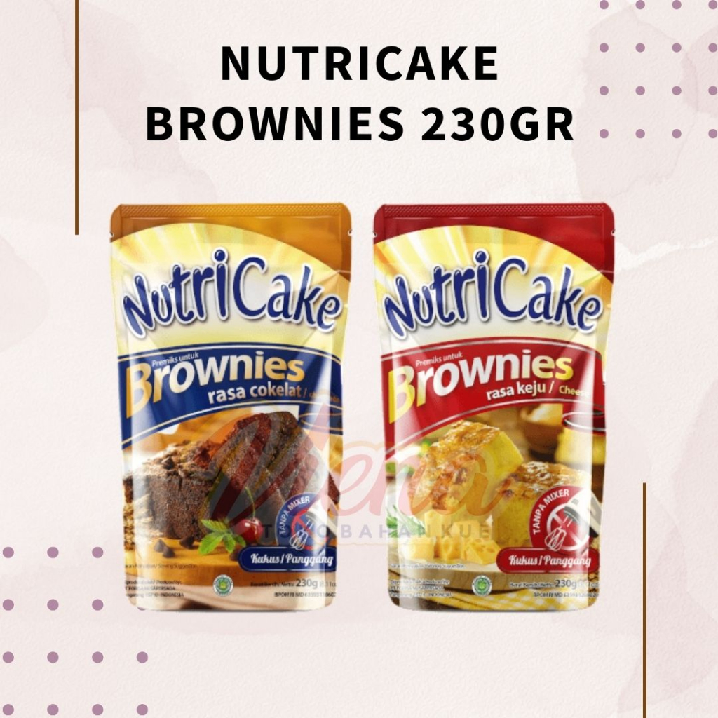 

Nutricake Brownies Coklat / Keju 230gr