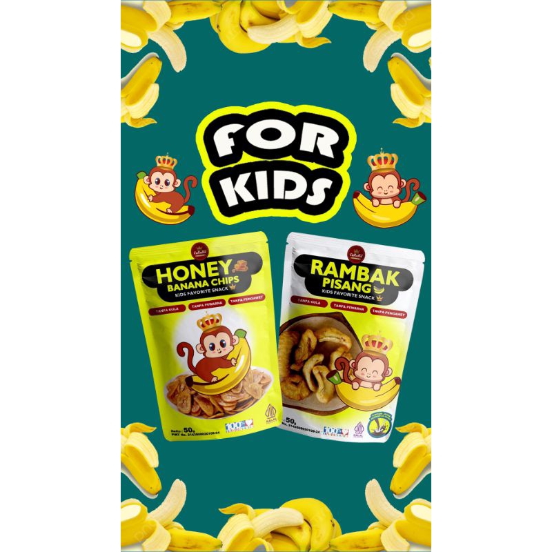 

Carara Rambak Pisang dan Banana Chips for Kiddos 50 gram