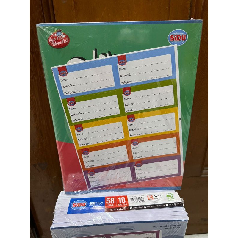 

buku tulis SIDU 58 lembar isi 10 buku dalam 1pack