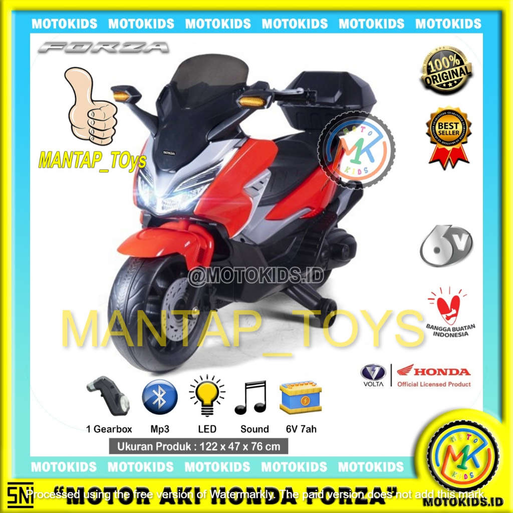 Mainan Anak Motor Aki Anak Forza lisensi HONDA Original SHP Toys Volta sejenis NMAX Anak PCX Anak