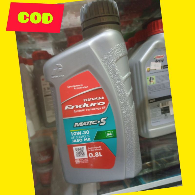 OLI ENDURO MATIK MATIC S atau G 800ML PERTAMINA ENDURO OIL OLI BEAT MIO SPIN VARIO ORIGINAL 100%