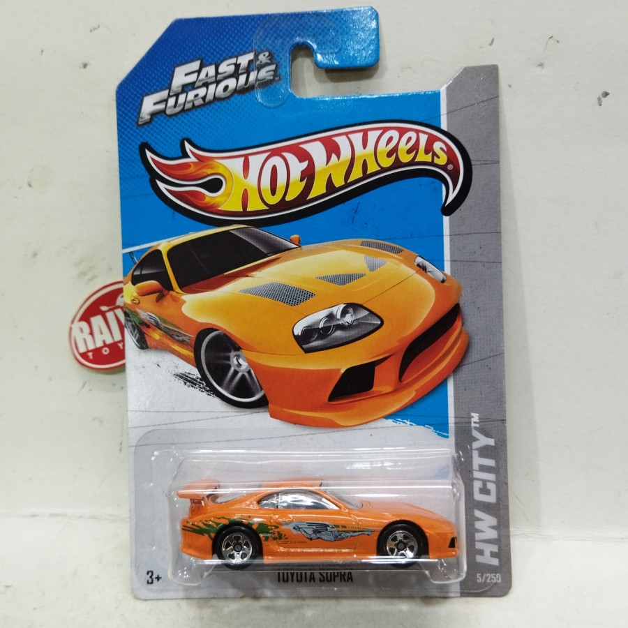 HOT WHEELS FAST & FURIOUS TOYOTA SUPRA MK4 IV ORANGE first edition Fast and Furious Reguler