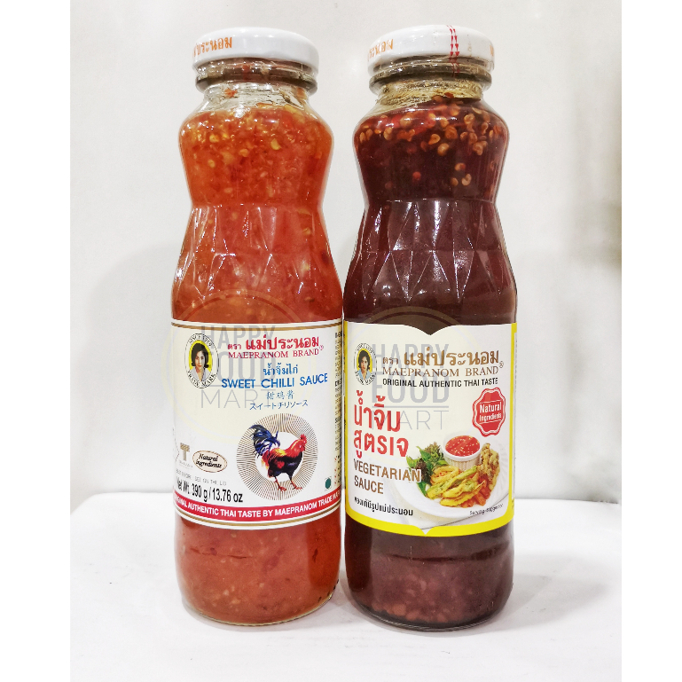 

[BPOM RI] MAEPRANOM BRAND SWEET CHILLI SAUCE 390 GRAM/SAOS SAMBAL BANGKOK VEGETARIAN/SAUS SAMBEL THAILAND VEGE VEGAN CAP AYAM