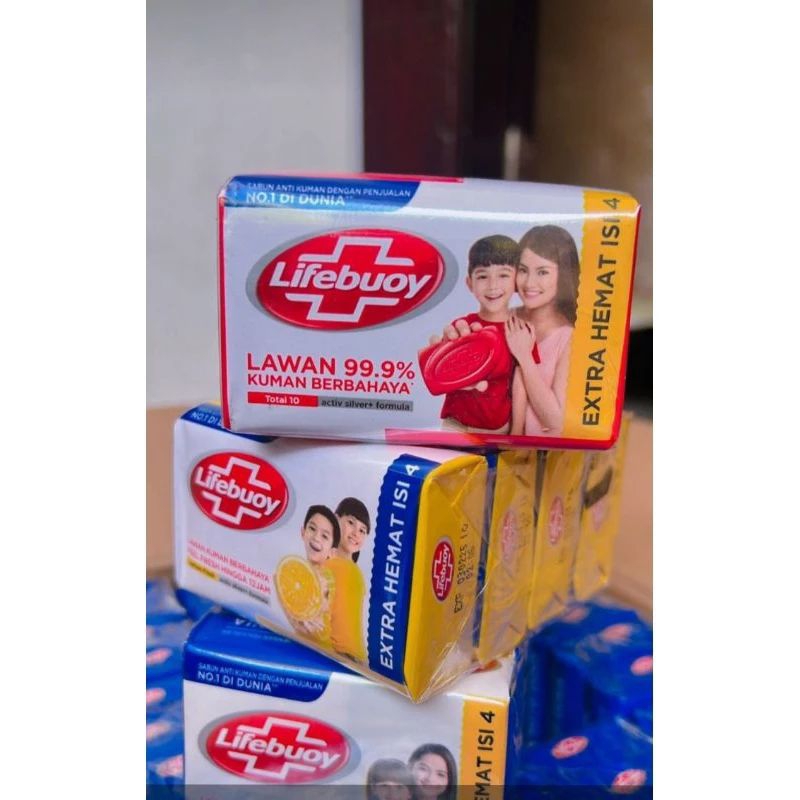 PAKET SABUN BATANG LIFEBOY 60GR  ISI 4PCS