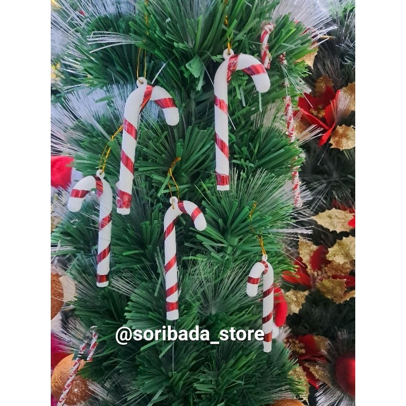 Hiasan Tongkat Untuk Pohon Natal | Hiasan Pohon Natal | Hiasan Natal